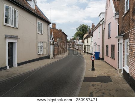 Beccles, Suffolk, Uk, July 2018 - Historic Buildings In Northgate In The Market Town Of Beccles, Suf