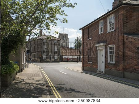 Beccles, Suffolk, Uk, July 2018 - Historic Buildings In Smallgate In The Market Town Of Beccles, Suf