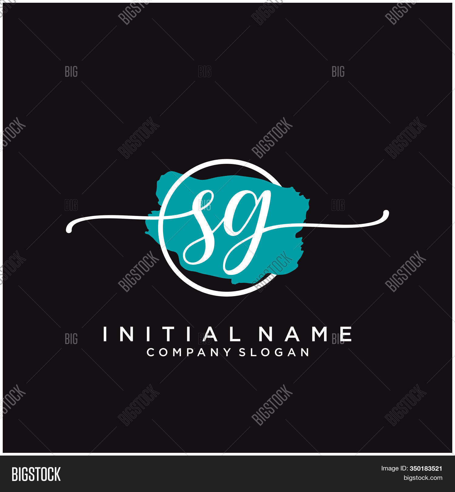 Sg Initial Vector & Photo (Free Trial) | Bigstock