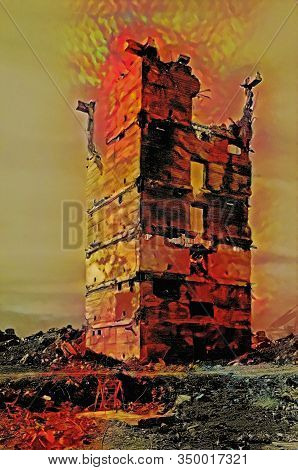 Disassembly Of The Unfinished Building In City