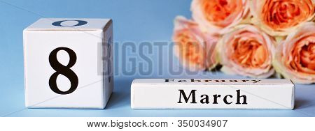 Festive Banner For The Site On March 8. Womens Day.