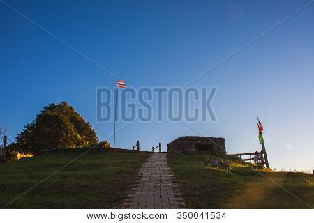 Doi Chang Moob Operation Base In The Evening
