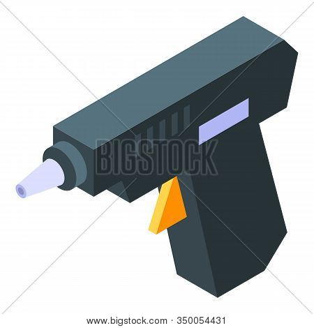 Glue Pistol Icon. Isometric Of Glue Pistol Vector Icon For Web Design Isolated On White Background
