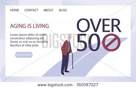 Profiles Of Senior People. Ageism Concept. Unfairness