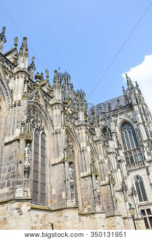 St. Johns Cathedral In Hertogenbosch, North Brabant, Netherlands. Dutch Gothic Architecture, The Lar
