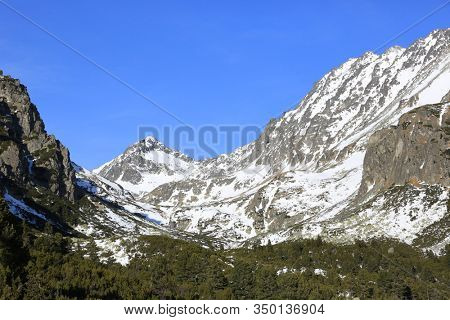 Majestik winter landscape in tatra mountains. Winter in Slovakia.
