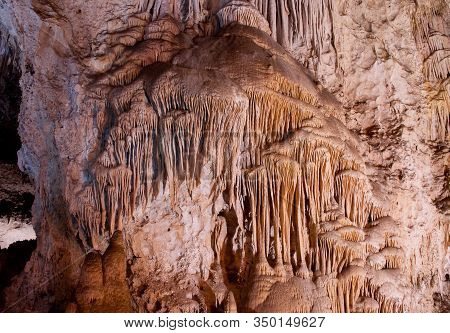 Flowstone-one Of The Many Chambers Deep Inside Carlsbad Cavern New Mexico