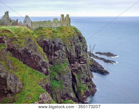 Dunnottar Castle, On The Cliffs Outside Stonehaven, Scotland
