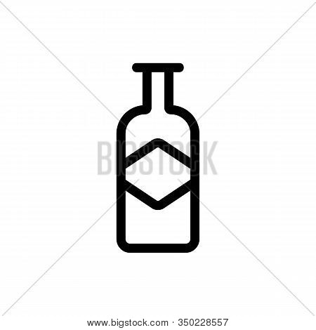 Whisky Icon Vector. Thin Line Sign. Isolated Contour Symbol Illustration
