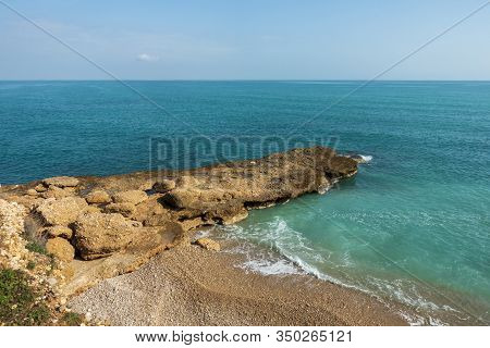 The Coast In Vinaroz On A Clear Day, Costa Azahar