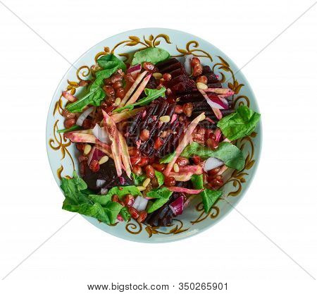 Sukkot Salad, Traditional Ashkenazic Israel  Recipe Close Up