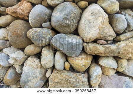 A Background With A Lot Of Stones