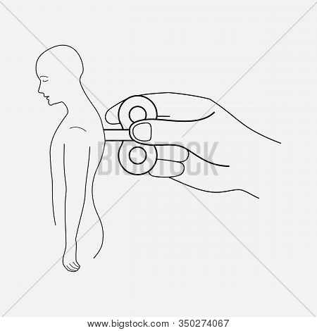 Manipulation Of Man Icon Line Element. Vector Illustration Of Manipulation Of Man Icon Line Isolated
