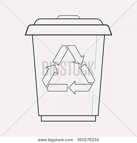 Reduce Waste Icon Line Element. Illustration Of Reduce Waste Icon Line Isolated On Clean Background 