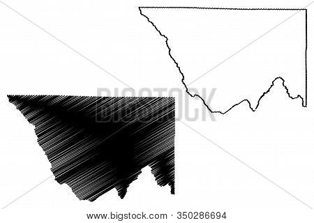 Custer County, Colorado (u.s. County, United States Of America,usa, U.s., Us) Map Vector Illustratio