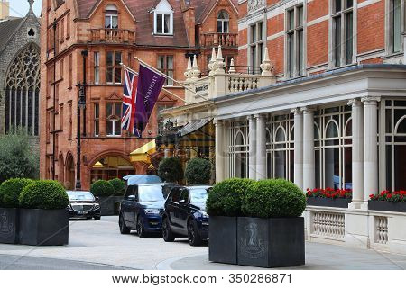 London, Uk - July 15, 2019: Connaught Hotel Five Star Luxury Hotel In Mayfair District, London. Ther