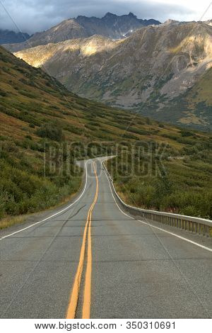 Hatcher Pass In The Talkeetna Mountains Of Alaska