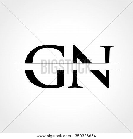 Gn Letter Type Logo Design Vector Template. Abstract Letter Gn Logo Design