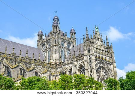 St. Johns Cathedral In Hertogenbosch, North Brabant, Netherlands. Dutch Gothic Architecture, The Lar