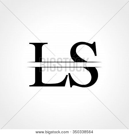 Initial Ls Letter Logo Design Vector Template. Abstract Black Letter Ls Logo Design