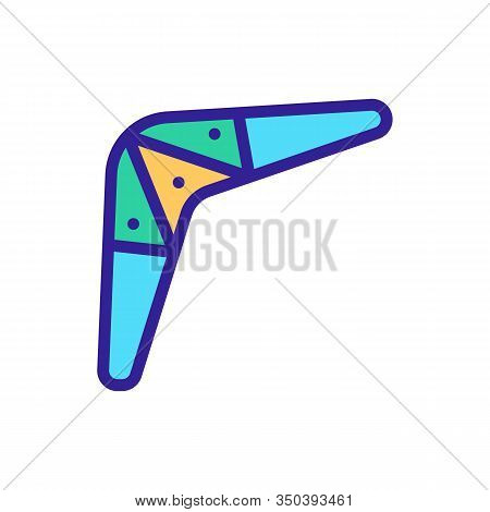 Boomerang Icon Vector. Thin Line Sign. Isolated Contour Symbol Illustration