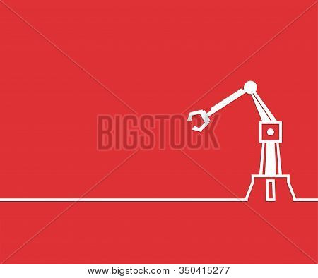Line Drawing Background Using Continuous Single One Line.