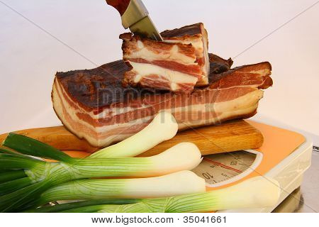 bacon corte