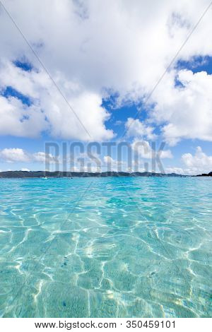 Remote Island Zamami Beach In Okinawa, Japan