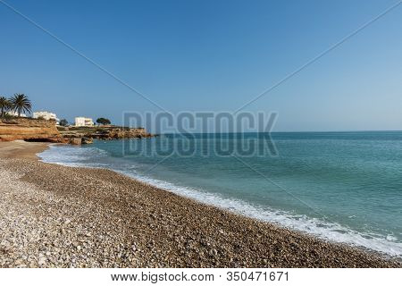 The Coast In Vinaroz On A Clear Day, Costa Azahar