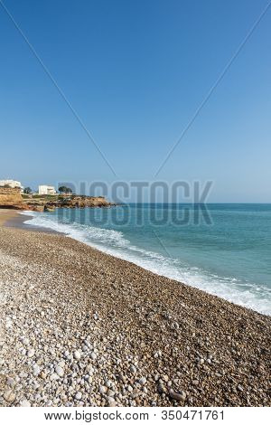 The Coast In Vinaroz On A Clear Day, Costa Azahar
