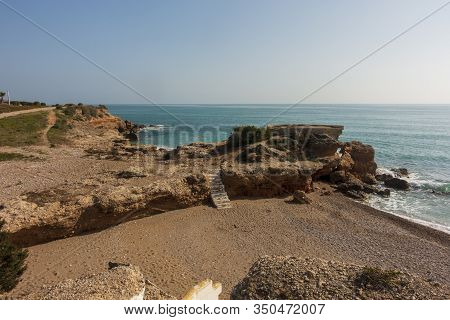 The Coast In Vinaroz On A Clear Day, Costa Azahar