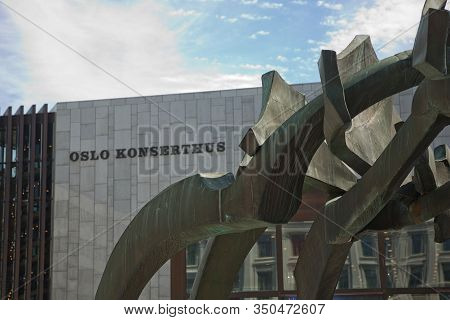 Concert Hall In Oslo In Norway. Classical World Music And Entertainment By Norwegian And Internation