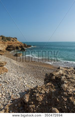 The Coast In Vinaroz On A Clear Day, Costa Azahar
