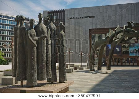 Concert Hall In Oslo In Norway. Classical World Music And Entertainment By Norwegian And Internation