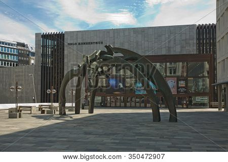 Concert Hall In Oslo In Norway. Classical World Music And Entertainment By Norwegian And Internation