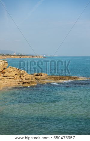 The Coast In Vinaroz On A Clear Day, Costa Azahar