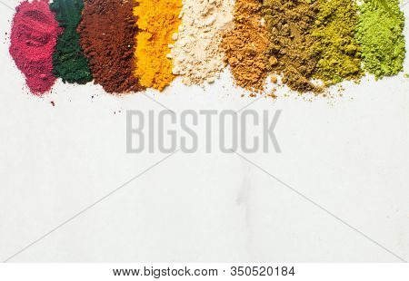 Border Design Top View Superfood Smoothie Boosters