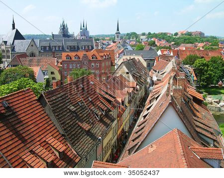 Kramerbrucke, Erfurt, Germania