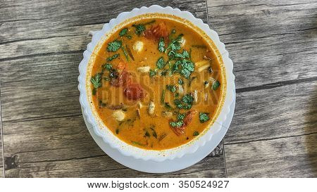 The Portion Of Tom Yum - Famous Thai Soup.
