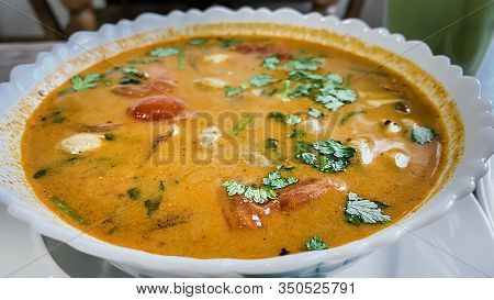 The Portion Of Tom Yum - Famous Thai Soup.