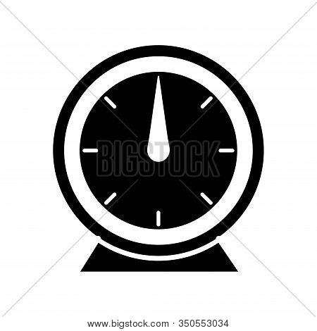 Glossy Vector Illustration Of An Analog 60-minute Timer.