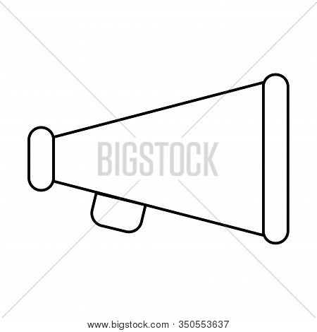 Megaphone Icon, Megaphone Icon Vector, In Trendy Flat Style Isolated On White Background. Megaphone 