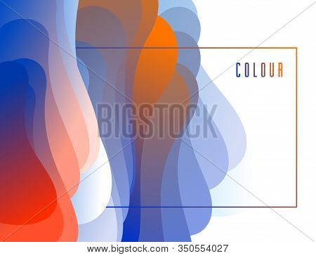 Gradient Color 3d Fluid Shape Vector Abstract Background, Dynamic Dimensional Design Element In Moti