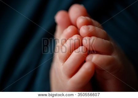 Newborn Baby Macro Legs