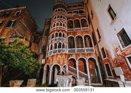 Venice, Italy. The Palazzo Contarini Del Bovolo Also Called The Palazzo Contarini Minelli Dal Bovolo