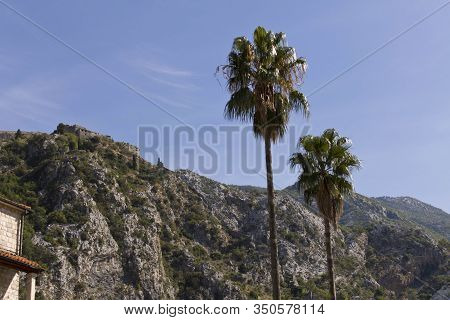 An Old Fortress On Top Of A Mountain