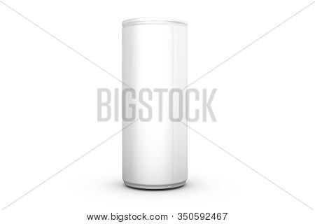 Can Mock Up Of Beverage Packaging Design 3D Rendering