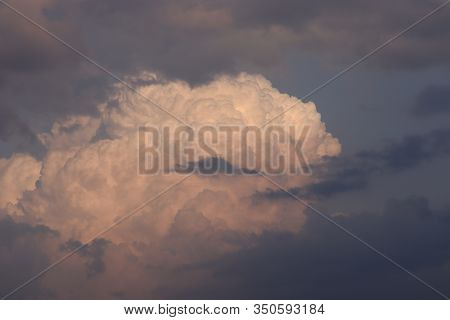 Full Zoom Or Closeup Of White Or Black Clouds Ready For Rain In Rain Season In July With Rain Clouds