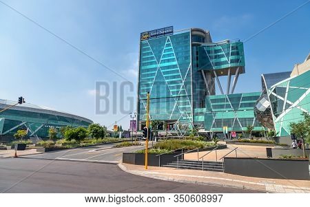Pretoria, South Africa, 29th January - 2020: Front Entrance Of Modern Hotel And Conference Venue.