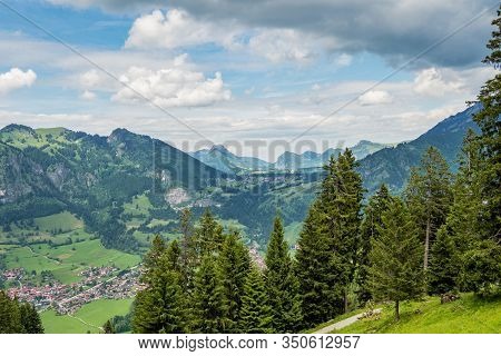 Landscape Around Bad Hindelang In Bavaria, Germany